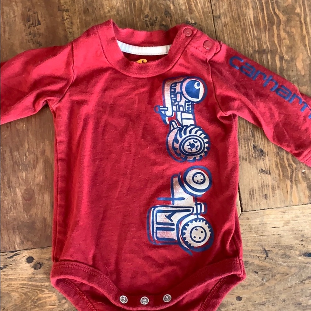Long sleeve Carhartt 0-3 onesie